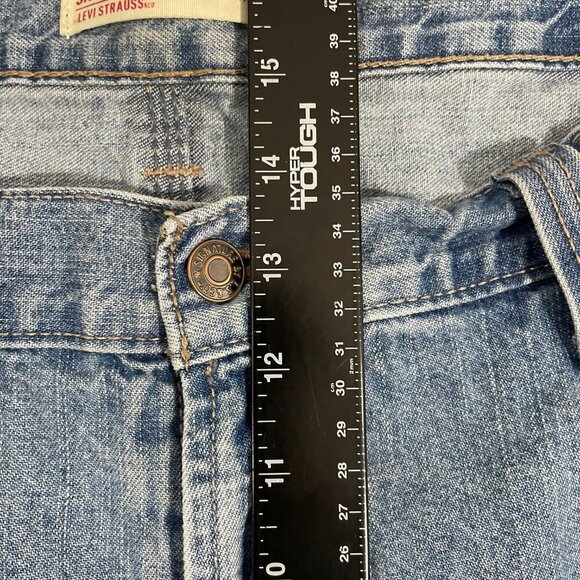 Signature by Levi Strauss Carpenter Jeans Men 40x32 Blue Light was Utility Denim - Picture 9 of 11